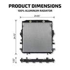 All Aluminum Radiator for Chevrolet Colorado, GMC Canyon (2015–2016)