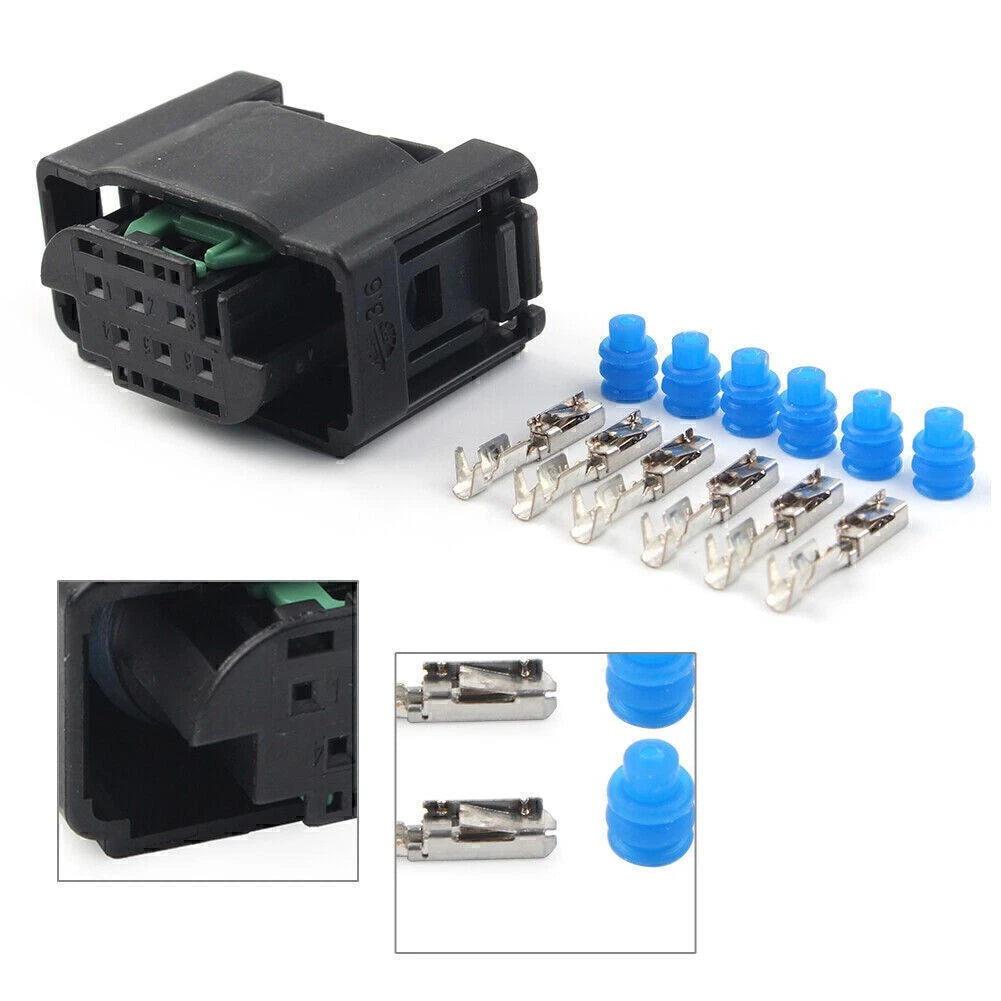 Connector Set of 1 w/6 Pins & 6 Seals for Electronic Throttle Body