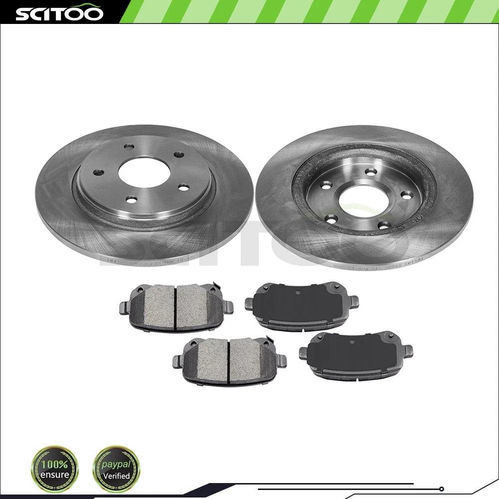 Rear Brake Pads and Rotors for Dodge Grand Caravan (2008–2010) & Journey (2011–2013)