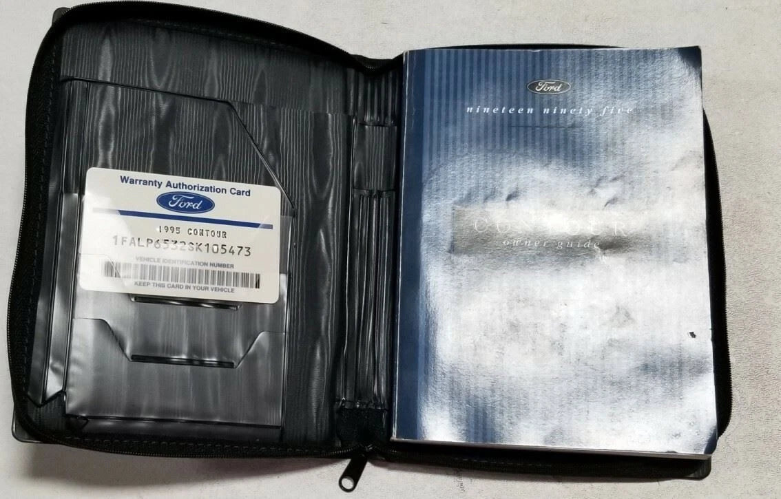 Owner Manual with Case for Ford Contour (1995) OEM