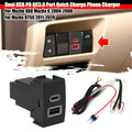 Dual USB QC3.0 Charger Switch Button for Mazda RX-8/6/3/CX-7
