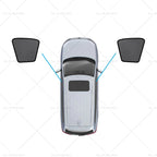 Magnetic Mesh Sun Blind Shades for Toyota Hilux SR5 (2015–2025)