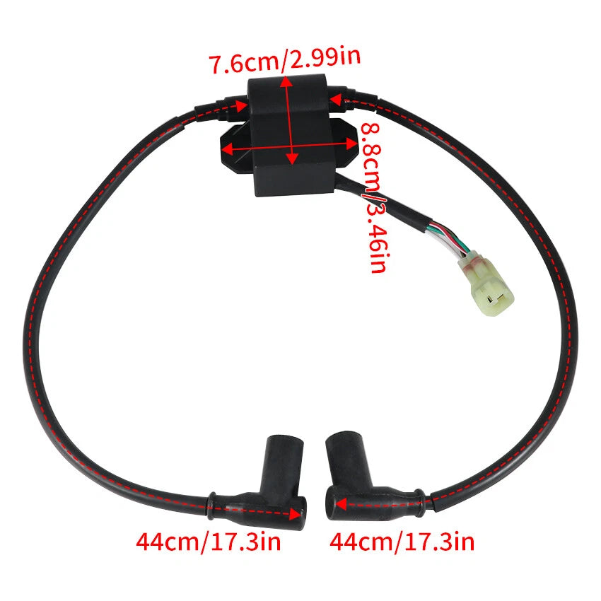 Ignition Coil Assy for Ski-Doo Touring E Skandic 380 500 (1996–2000) 420965591 420965756