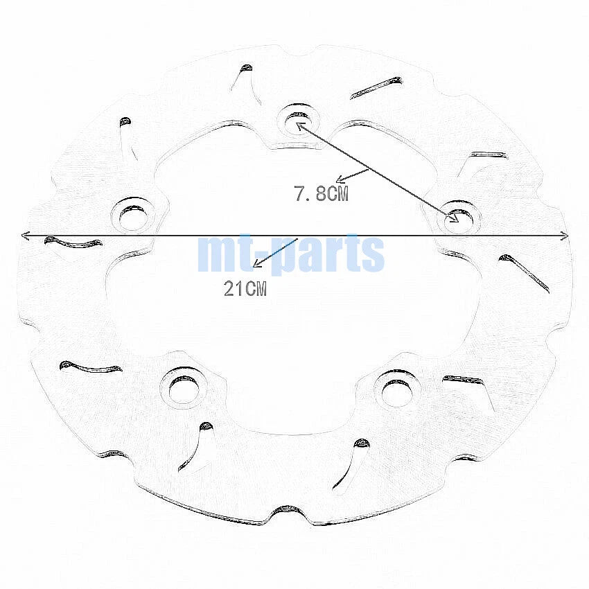 Rear Brake Disc for Kawasaki SC250 A1 Epsilon 250 (2002)