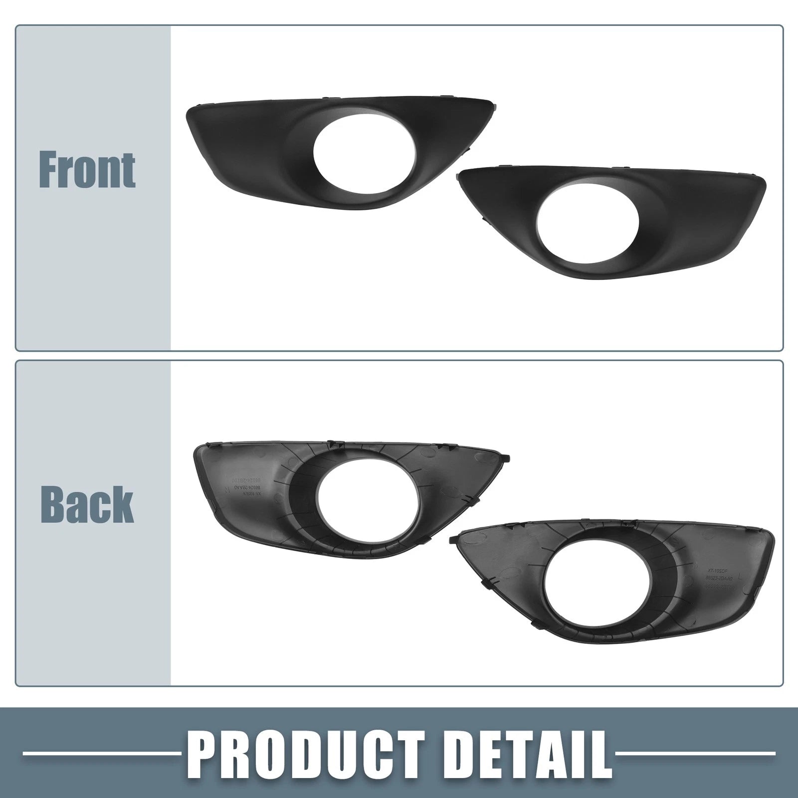 Fog Light Grille Cover Set for Hyundai Santa Fe (2010–2012)