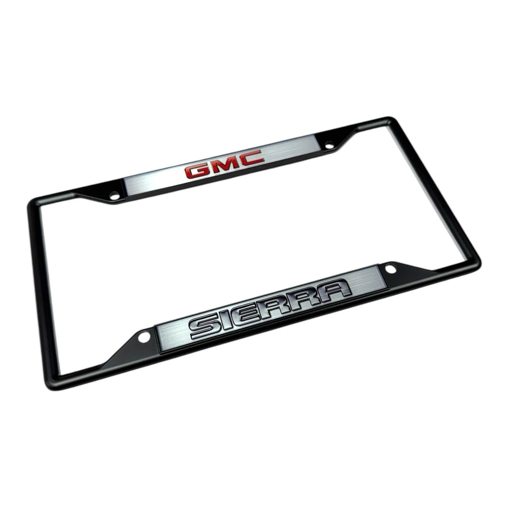 License Plate Frame Black Replacement for GMC Sierra (2010–2018)