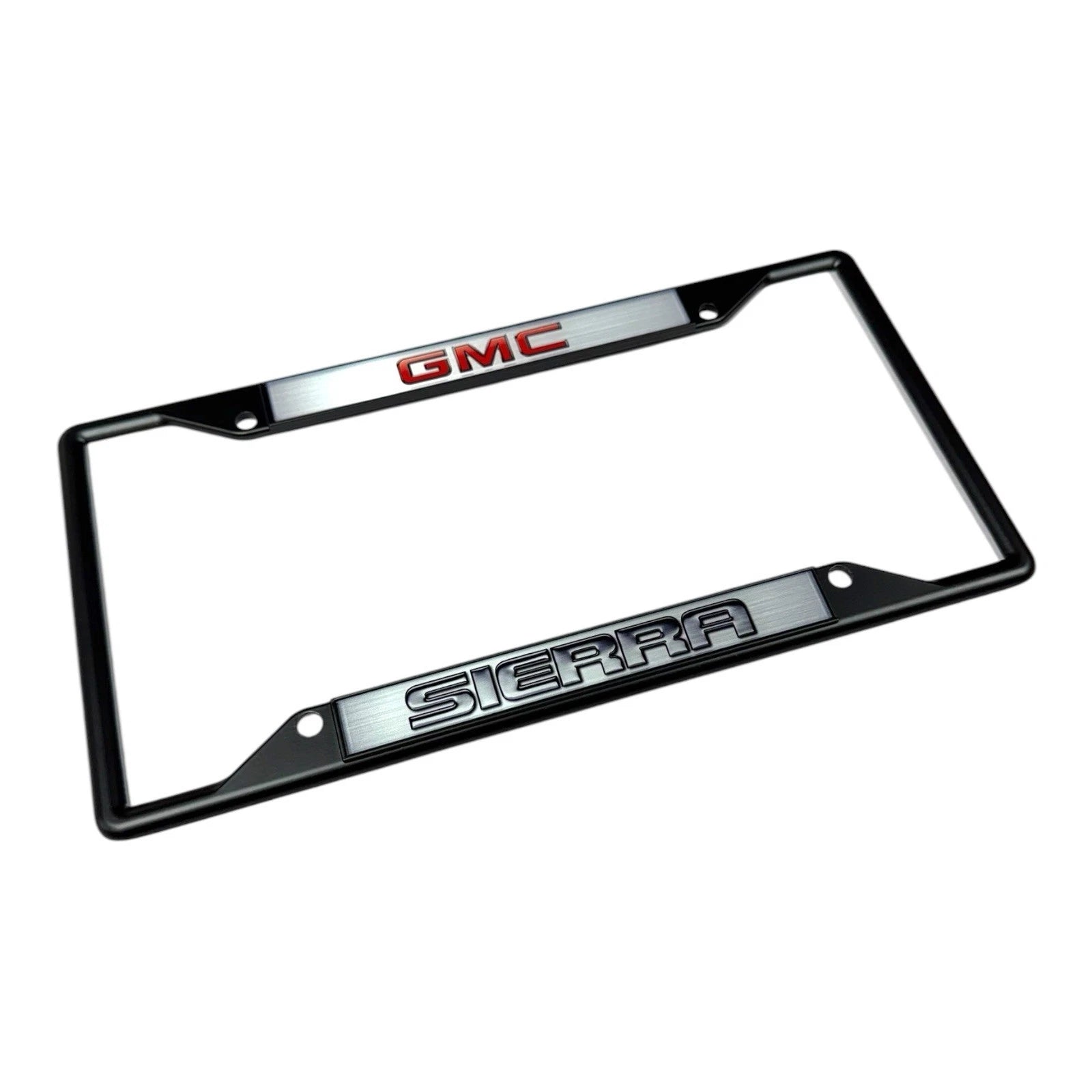 License Plate Frame Black Replacement for GMC Sierra (2010–2018)