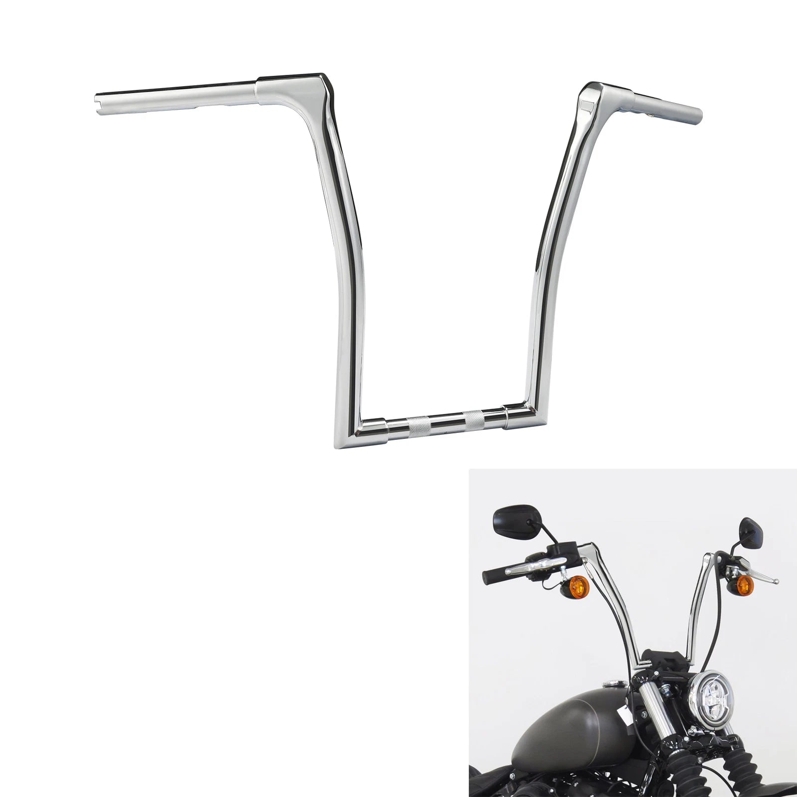 15" Rise 1 1/4" Ape Hanger Handlebar for Harley Softail FXST (2018–2024)
