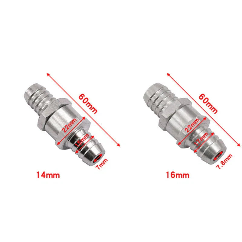 8mm One Way Check Valve Non Return for Gas Diesel Fuel