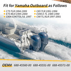 Gear Set for Yamaha 2-Stroke Outboard 85HP (688-45560-00, 688-45571-00, 688-45551-O0)