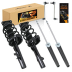 6x Front Rear Struts with Spring Sway Bar Links for Ford Escape (2013)