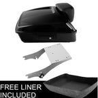 Chopped Trunk Pad Mount Rack for Harley Touring Street Road Glide (1997–2008)