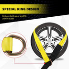 Set of 4 Axle Straps for Car Hauler Trailer