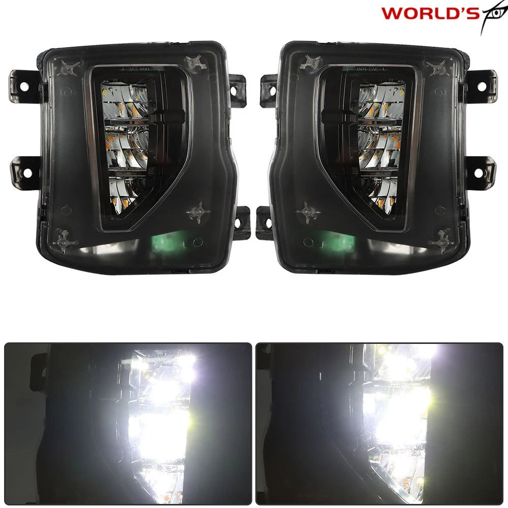 Pair Driving Bumper Lamps for Chevy Silverado (2016–2018)