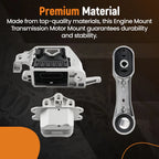 3Pcs Engine Mounts for BMW X1 X2 Mini Cooper Clubman Countryman (2014–2021)