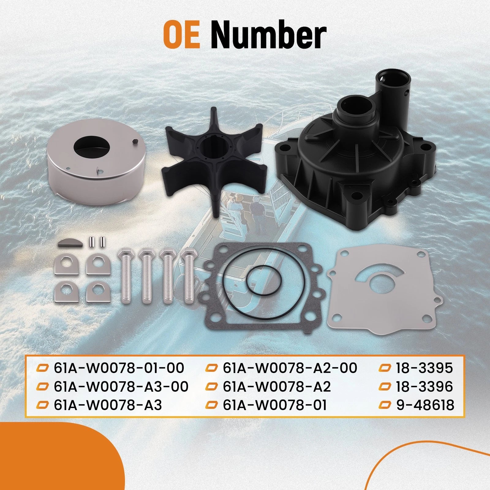 Impeller Kit for Yamaha 150-250HP 4 Stroke (2002-2015)