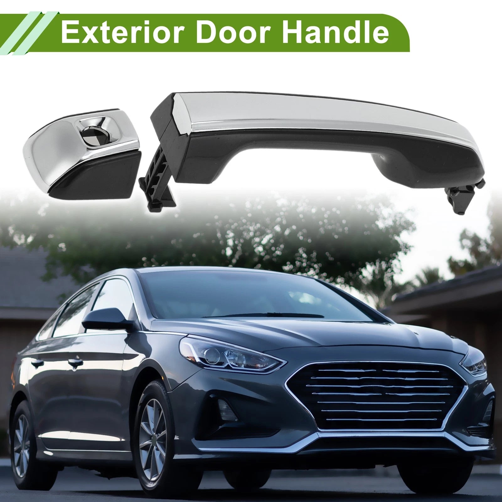 Exterior Door Handle for Lexus GX460 4Runner (2010–2023) Silver Tone Front Left