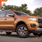Silver WILDTRAK Side Front Door Decal Sticker for Ford Ranger (2018-2021)