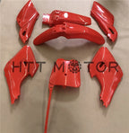 7X Red Plastic Fairing Body Cover Kits for Baja Dirt Runner 125 (2010–2015)