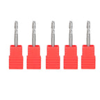 Set of 5 Carbide End Mills for Various Applications (1/8" Diameter)