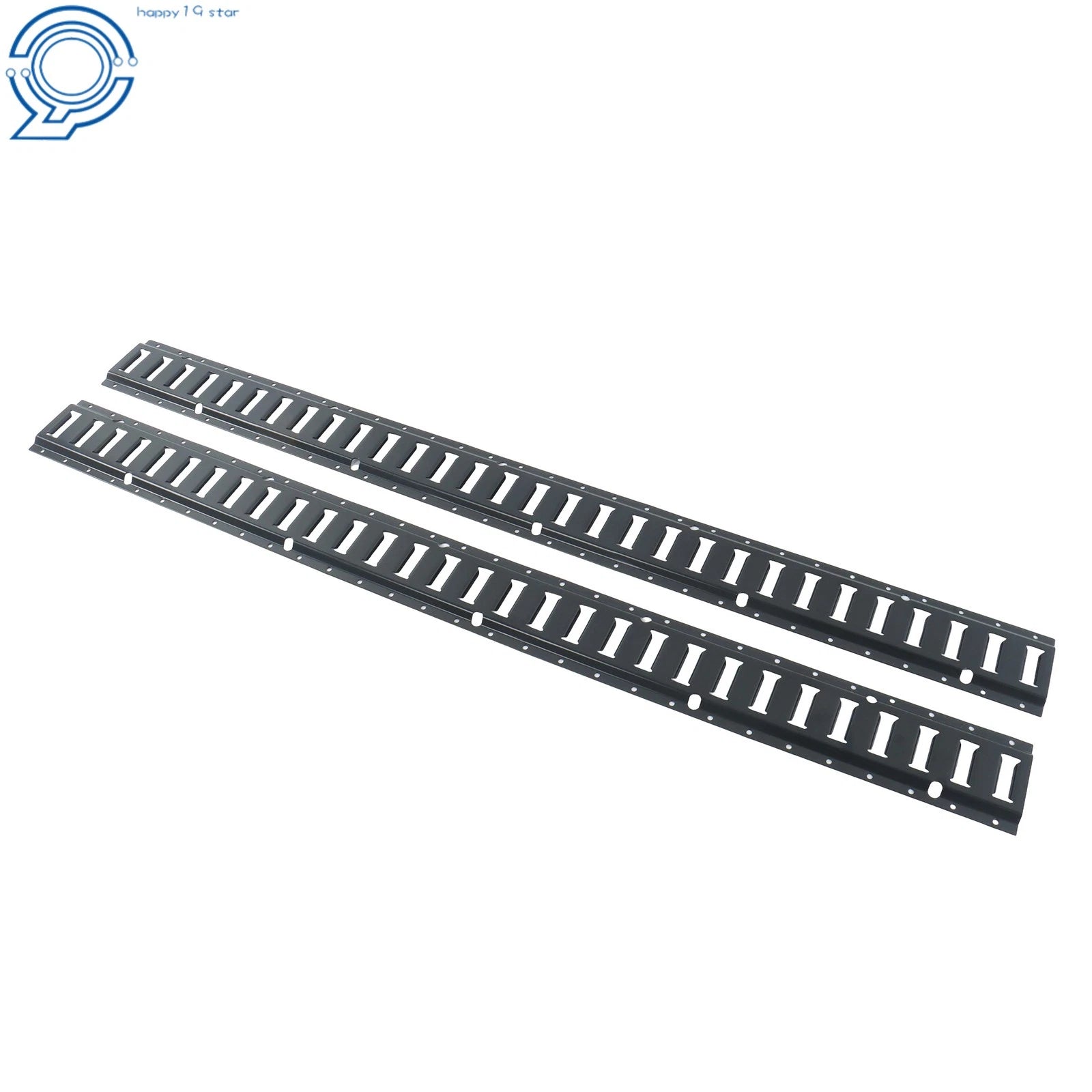 Set of 2 E Track Tie Down Rails for Garages Vans Trailers (5')