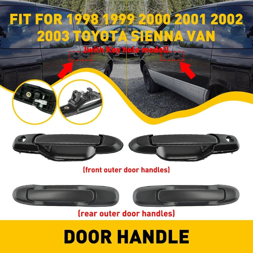 Outside Door Handle Set of 2 for Toyota Sienna (1998–2003)