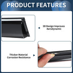 Set of 4 Window Deflectors for Toyota bZ4X (2023) - Black Vent Visors