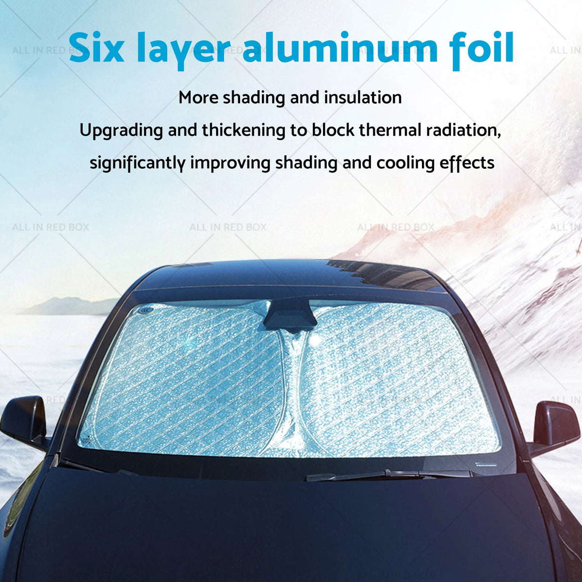 6 Layer Thick WindScreen Sun Shade for Toyota Camry (2024) UV Protection