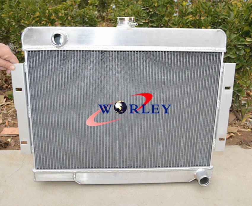 Aluminum Alloy Radiator + Fans for 1972-1986 Jeep CJ, CJ5, CJ7 V8