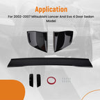 Black Trunk Spoiler Wing for Mitsubishi Lancer EVO (2002–2007)