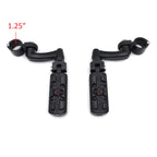 Foot Peg Kit for Harley Fat Boy (2000–2023) - Pirate Skull, 1.25" Engine Guard