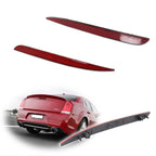 Red Lens Rear Bumper Reflectors for Chrysler 300 (2015–2022)
