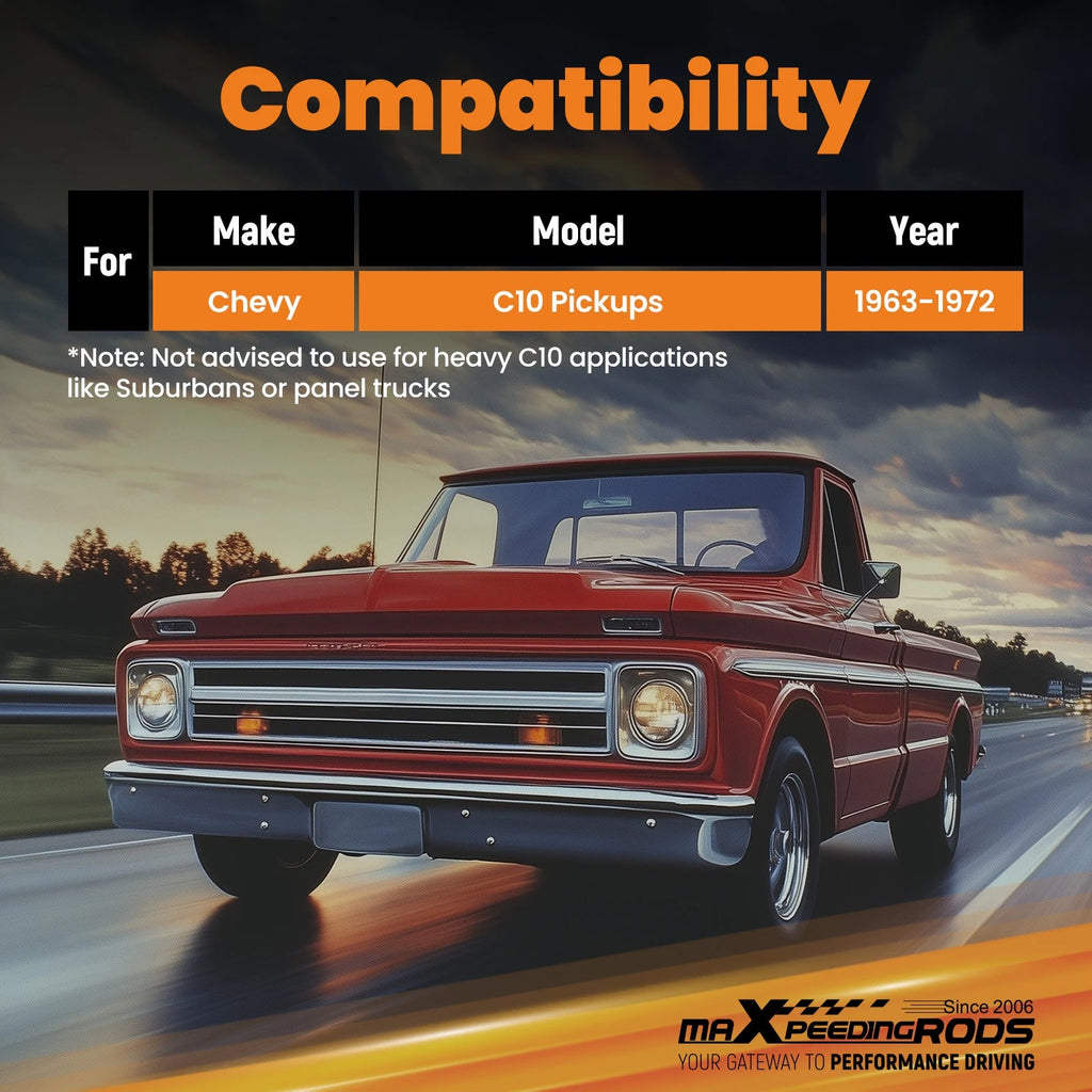 3 Inch Front 5 Inch Rear Lowering Kit for Chevrolet C10 GMC C15 (1963–1972)