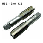 2 HSS 18mm x 1.5 Metric Taper Taps Right Hand Thread (No Years Specified)