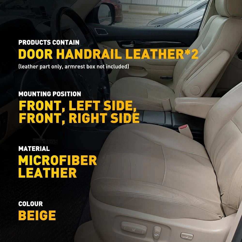 2X Front Leather Seat Armrest Covers for Lexus GX470 (2003-2009)