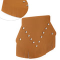 Rear Fender Mud Flap Cover w/Fringe Orange for Harley Sportster (2004-2023)