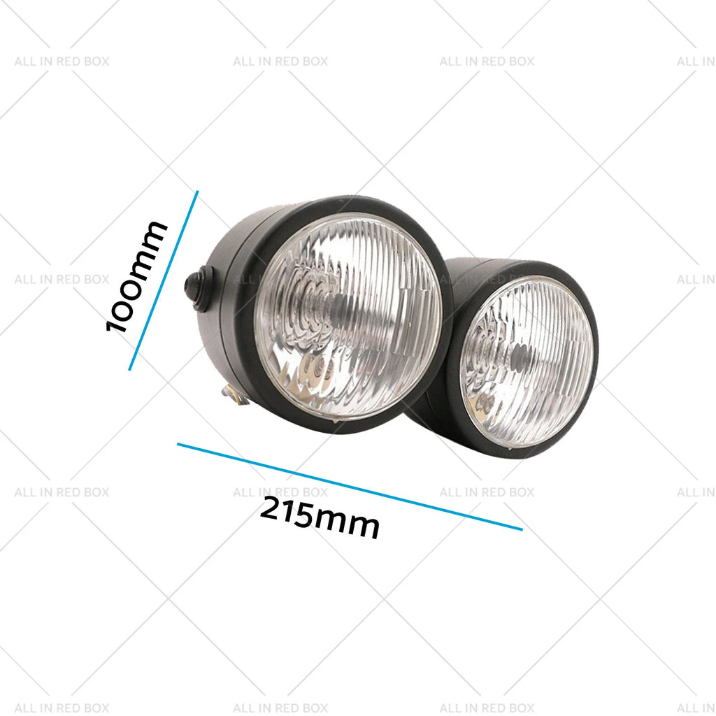 Twin Headlight for Harley Bad Boy FXSTSB (1986–2013)