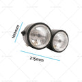 Twin Headlight for Harley Bad Boy FXSTSB (1986–2013)