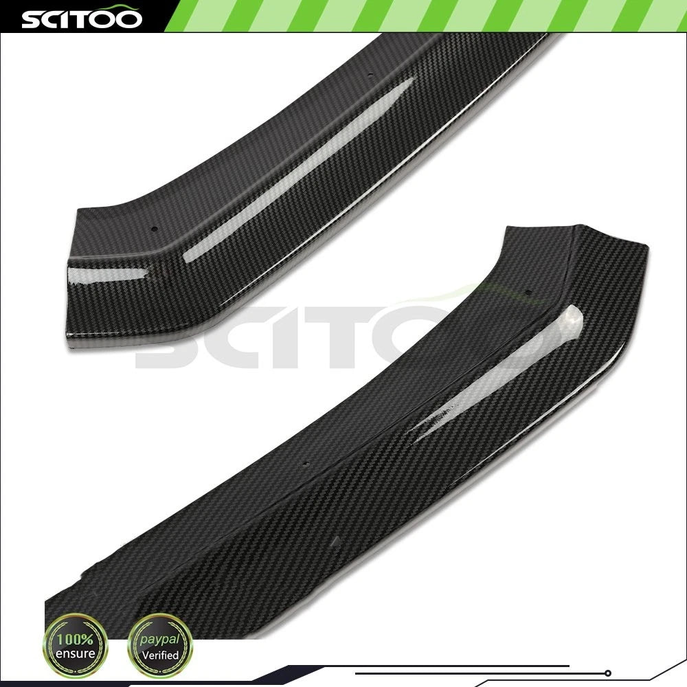 CS Style Carbon Look Front Bumper Lip for Subaru WRX STI (2015–2020)