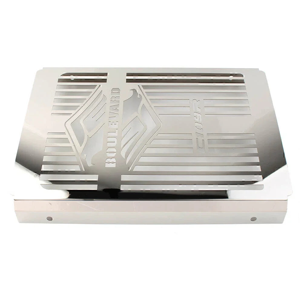 Chrome Steel Radiator Guard Cover for Suzuki Boulevard C109R (2008-2016)