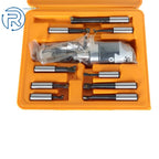 9 Piece 1/2" Carbide Boring Bar Set with 2" Boring Head R8 Shank