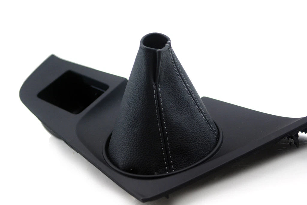 Manual Shift Boot for Toyota Supra (1993–1998) Gray Stitch Leather Synthetic