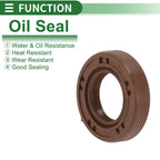 Set of 5 Oil Seals FKM Rubber 17x30x7mm for High Pressure