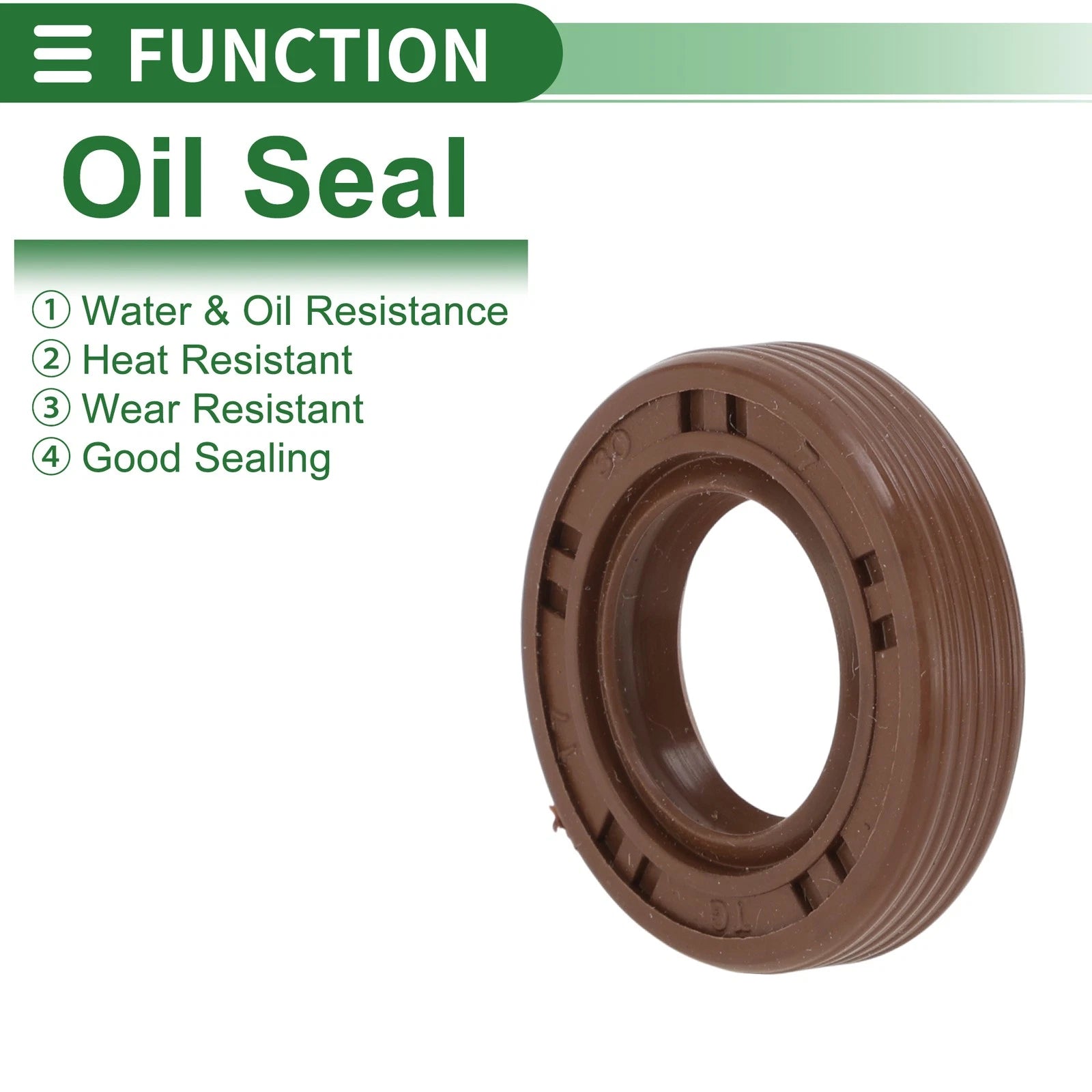 Set of 5 Oil Seals FKM Rubber 17x30x7mm for High Pressure