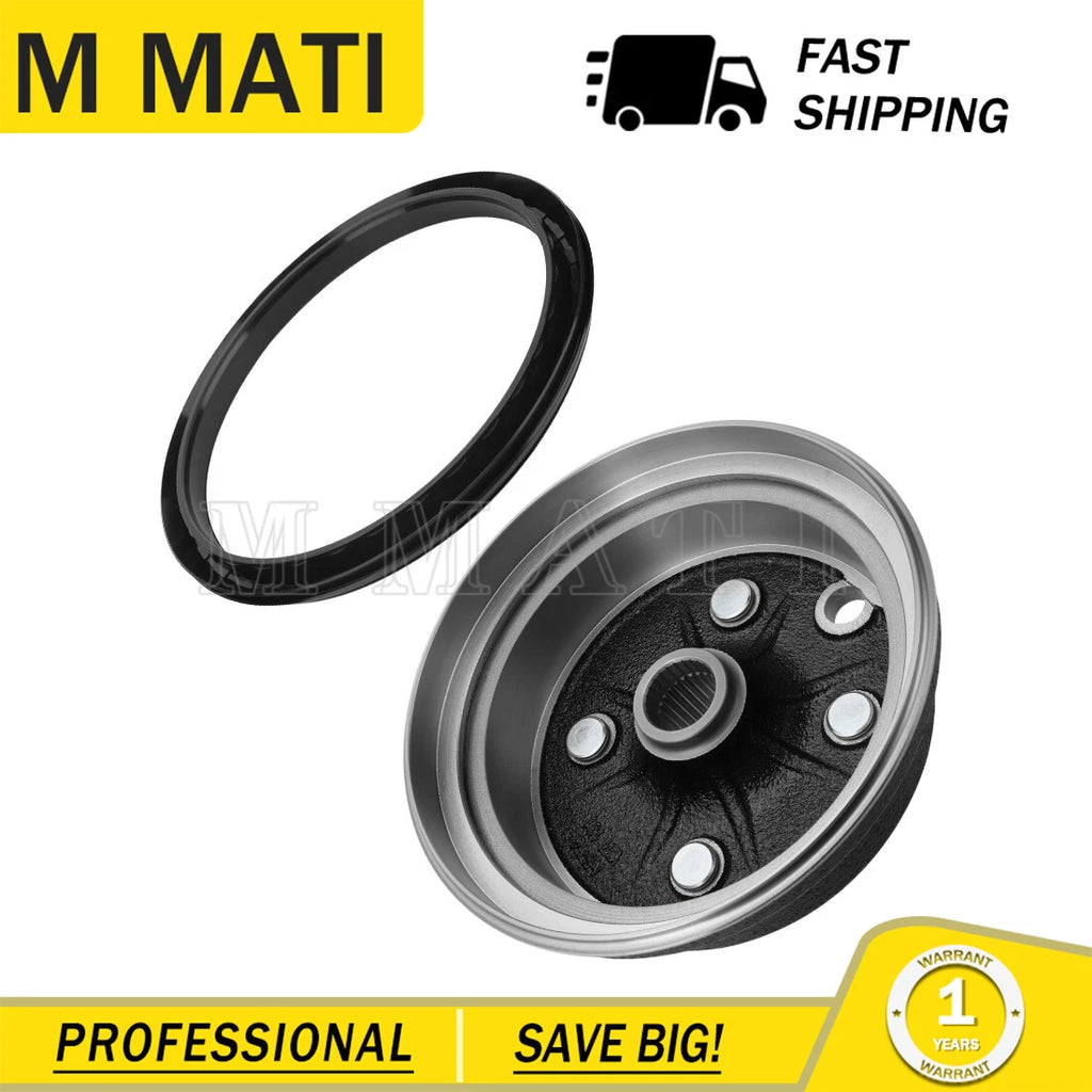 Brake Drum & Dust Seal for Yamaha Big Bear 350, Timberwolf 250 (1990–2006)