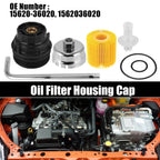 Set of 1 Oil Filter Cap with Remover Tool for Toyota Lexus ES350 (2007–2012) 15620-36020