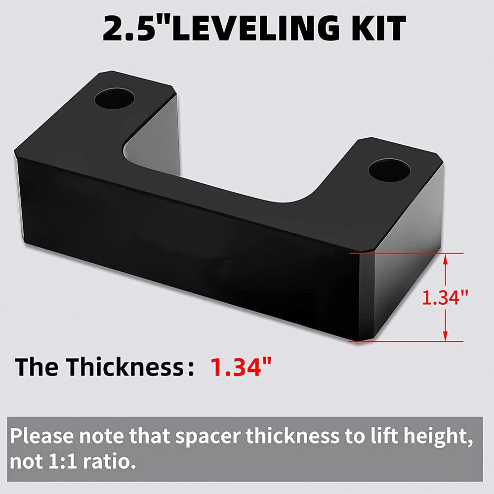 2.5" Front Leveling Lift Kit for Chevy Silverado 1500, GMC Sierra (2007–2019)