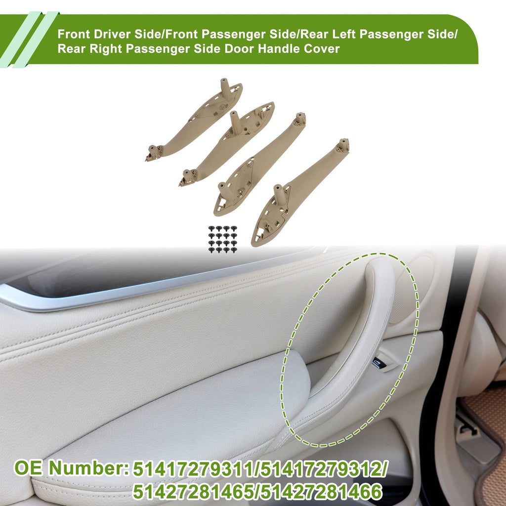 Door Panel Handle Pull Trim Cover for BMW 3 Series F30 (2013–2018) No. 51427281466