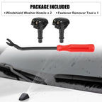 3pcs Front Windshield Washer Nozzle Kit 8265A083 for Mitsubishi Lancer (1995–2005)
