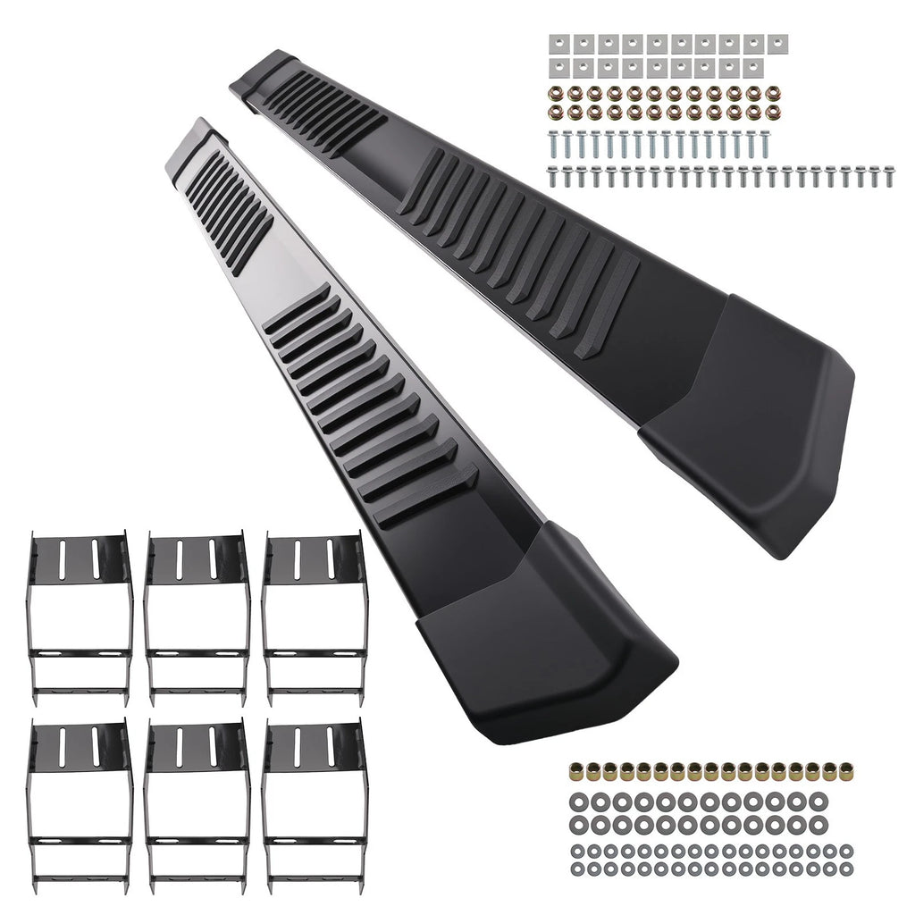 6" Side Steps Steel for Ford F350 F-250 Super Duty (2017–2026) Black
